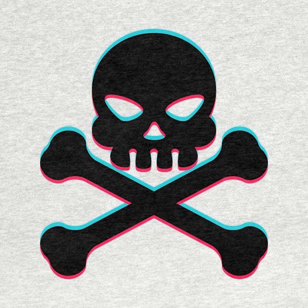 TikTok skull danger emoji smiley Black by ThingyDilly